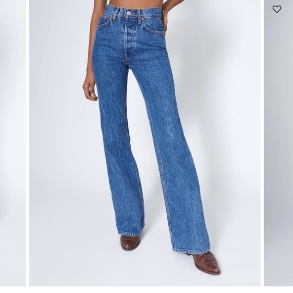 Re/Done Denim - ShopReDone 70’s Ultra Highrise bell bottom jeans